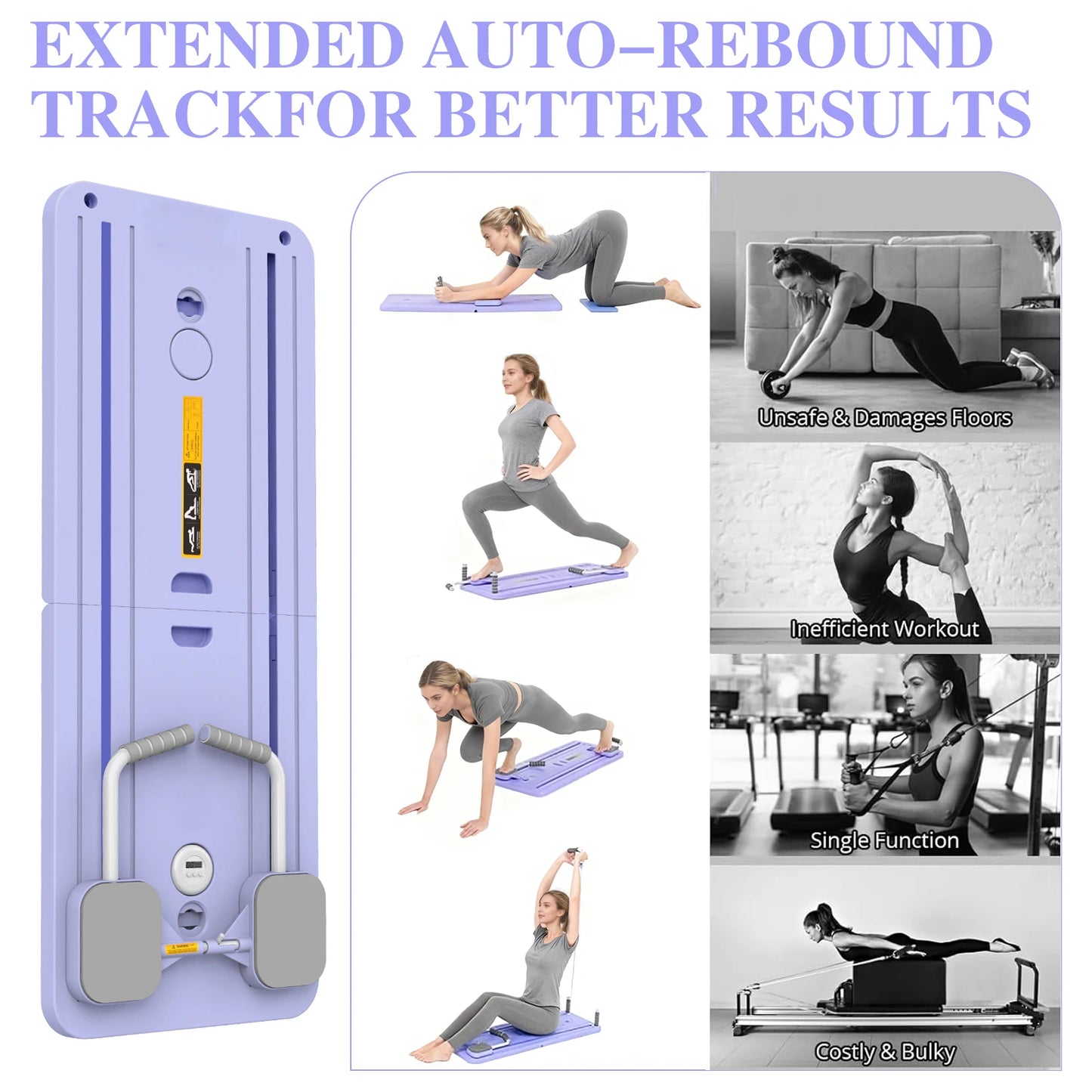 Foldable Pilates Board — All-in-One Core & Full Body Trainer