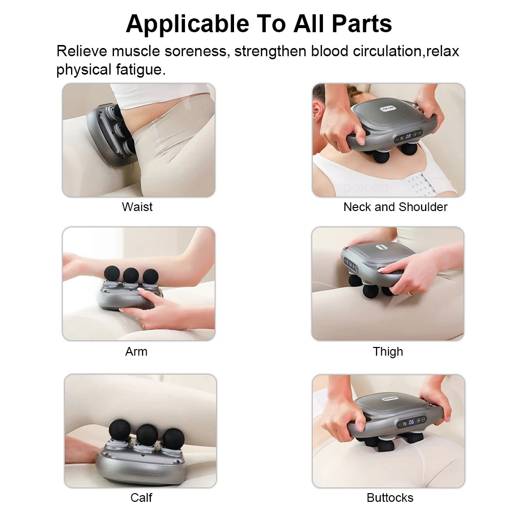 Pro Massage Gun — 6-Head Deep Tissue Muscle Massager