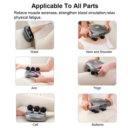 Pro Massage Gun — 6-Head Deep Tissue Muscle Massager