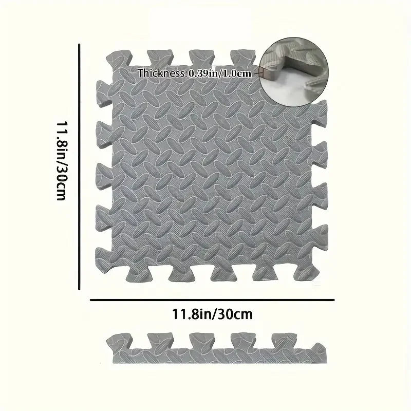 Foam Interlocking Floor Mat Tiles — Non-Slip Gym & Yoga Flooring