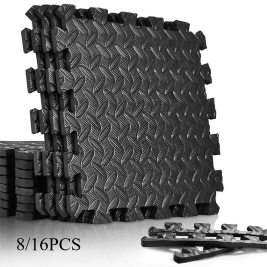 Foam Interlocking Floor Mat Tiles — Non-Slip Gym & Yoga Flooring