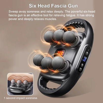 Pro Massage Gun — 6-Head Deep Tissue Muscle Massager