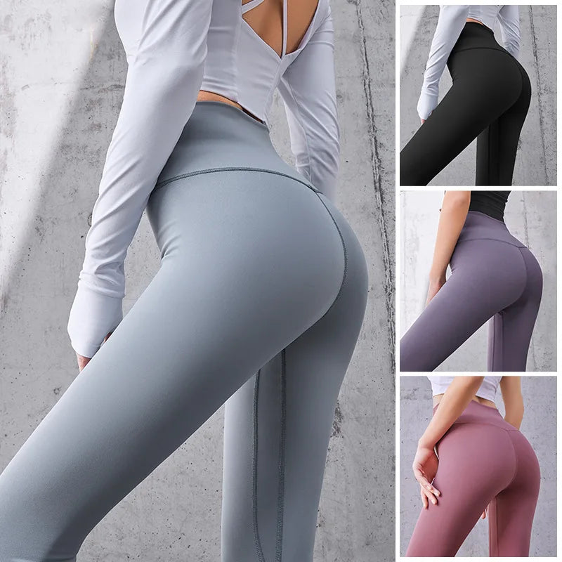 UPF50+ Ribbed High-Waist Seamless Leggings