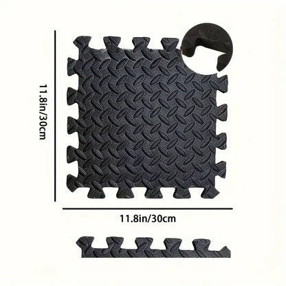 Foam Interlocking Floor Mat Tiles — Non-Slip Gym & Yoga Flooring