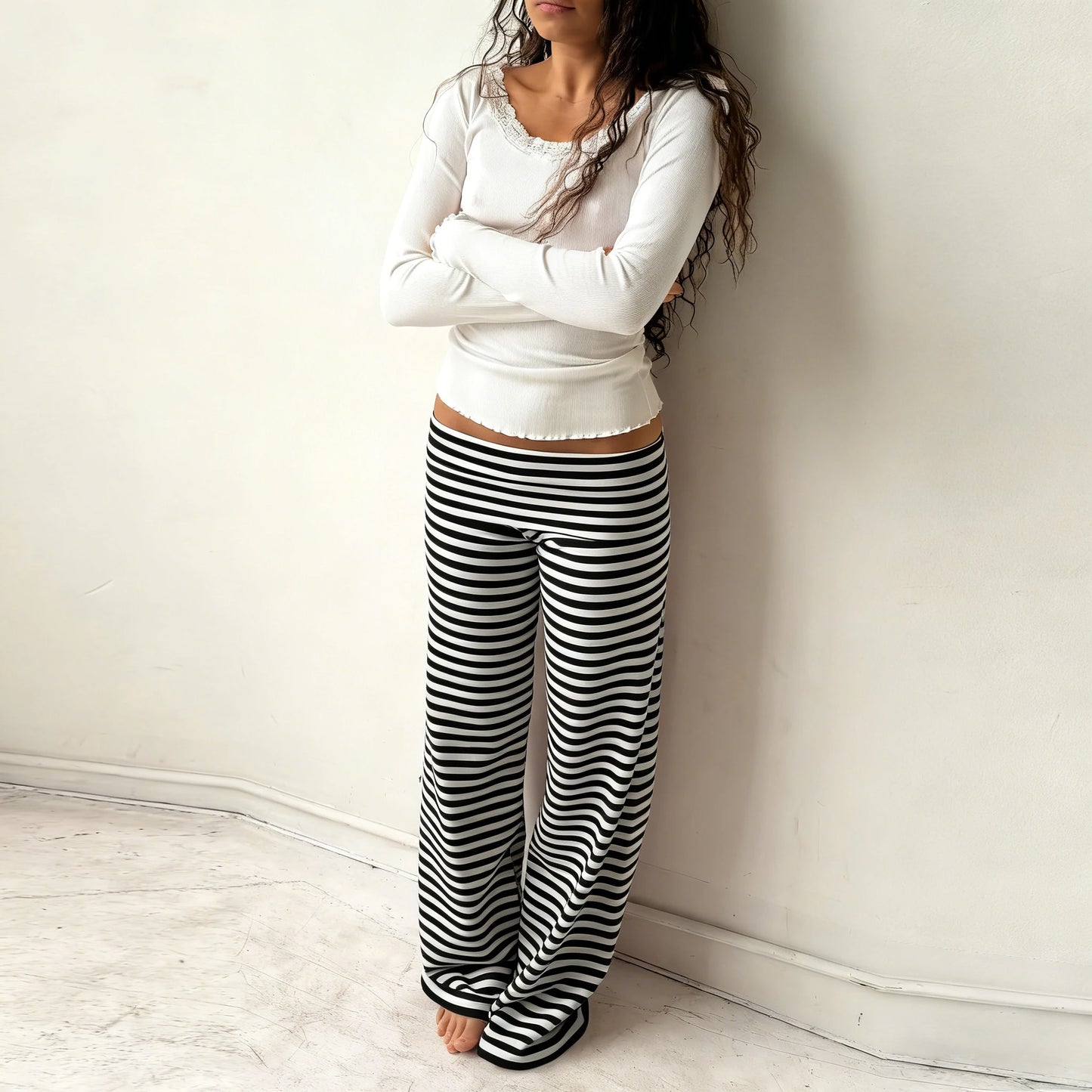 Women's Y2K Wide Leg Pants