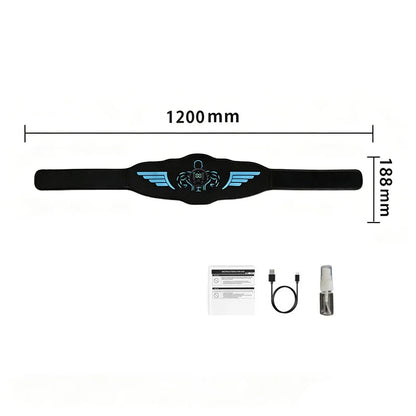 EMS Abs Toning Belt — 10 Modes, 30 Intensities, USB-C Rechargeable