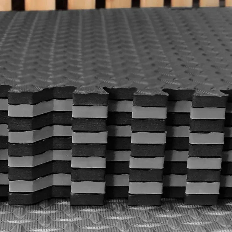 Foam Interlocking Floor Mat Tiles — Non-Slip Gym & Yoga Flooring