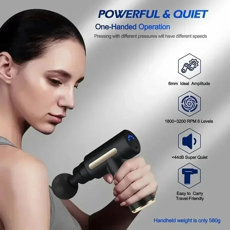 Mini Massage Gun — Portable Deep Tissue Muscle Massager