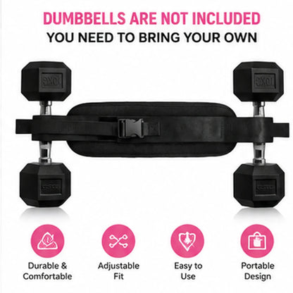Padded Hip Thrust Belt — Adjustable Glute Workout Strap