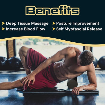 High-Density EVA Foam Roller — Yoga, Pilates & Back Massage