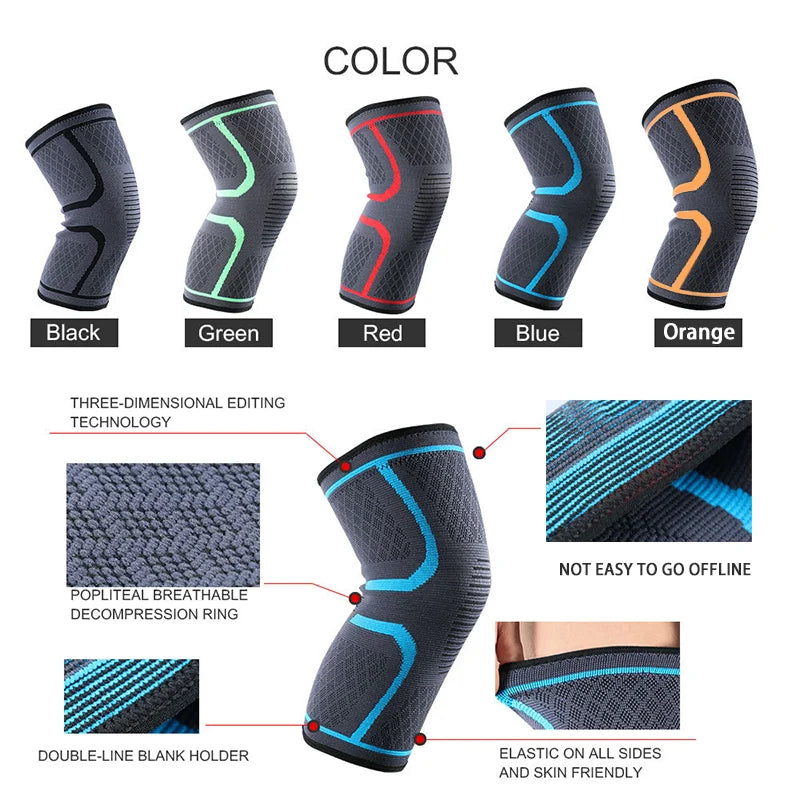Compression Knee Sleeve — Sport Support Brace for Running, Cycling & More