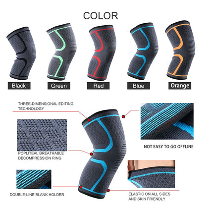 Compression Knee Sleeve — Sport Support Brace for Running, Cycling & More
