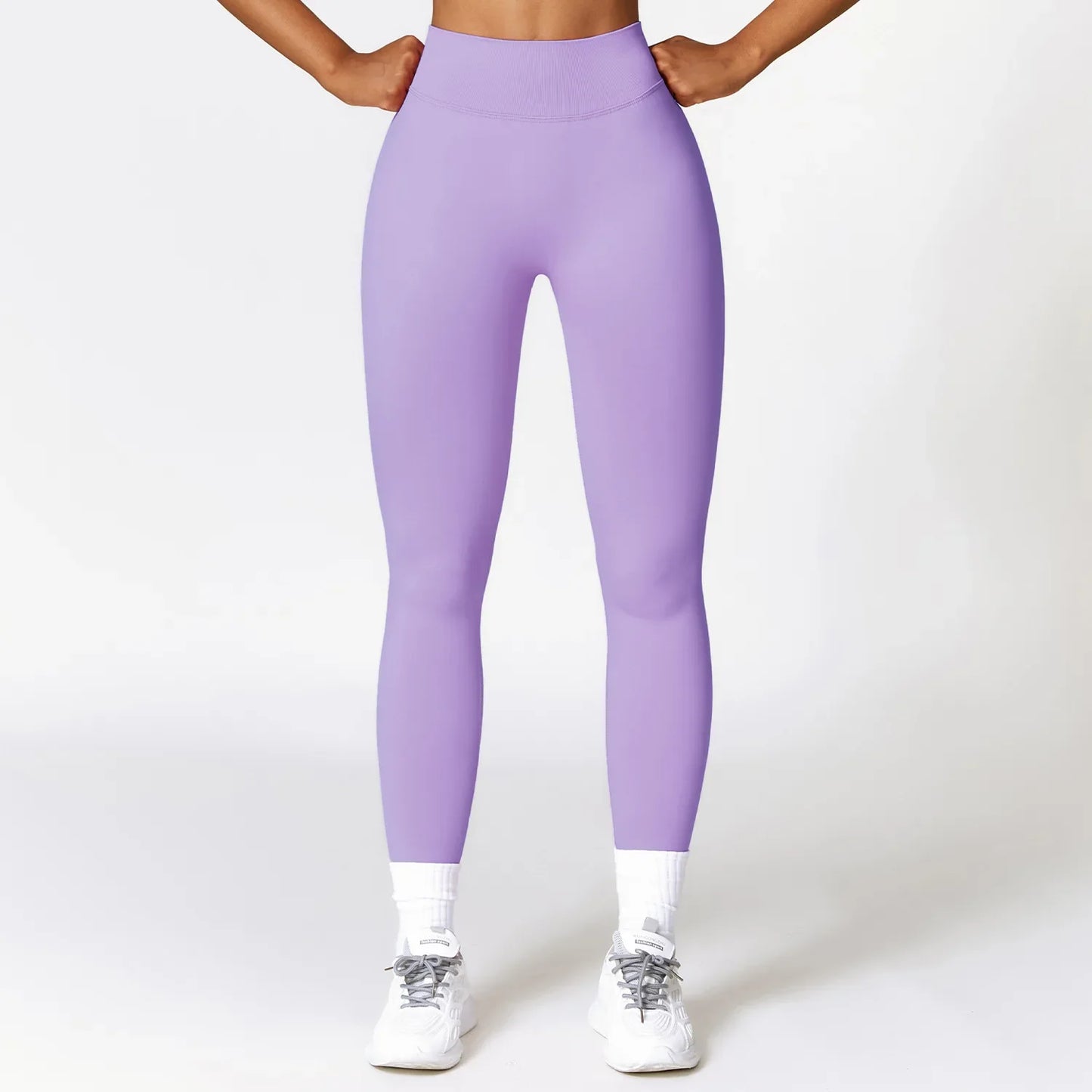 Women's V-Back Seamless Leggings — Gym & Yoga Tights