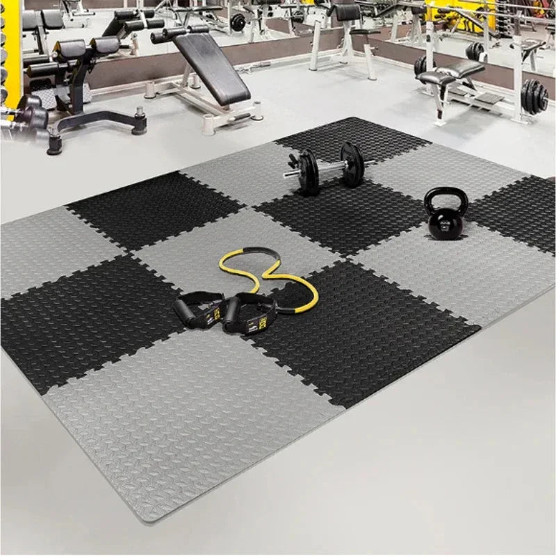 Foam Interlocking Floor Mat Tiles — Non-Slip Gym & Yoga Flooring