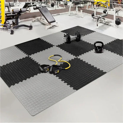 Foam Interlocking Floor Mat Tiles — Non-Slip Gym & Yoga Flooring