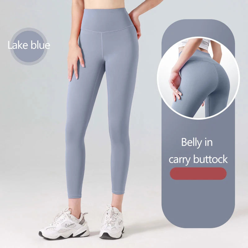 UPF50+ Ribbed High-Waist Seamless Leggings