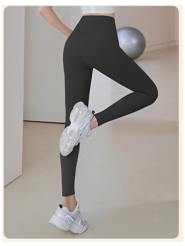 UPF50+ Ribbed High-Waist Seamless Leggings