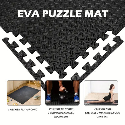 Foam Interlocking Floor Mat Tiles — Non-Slip Gym & Yoga Flooring