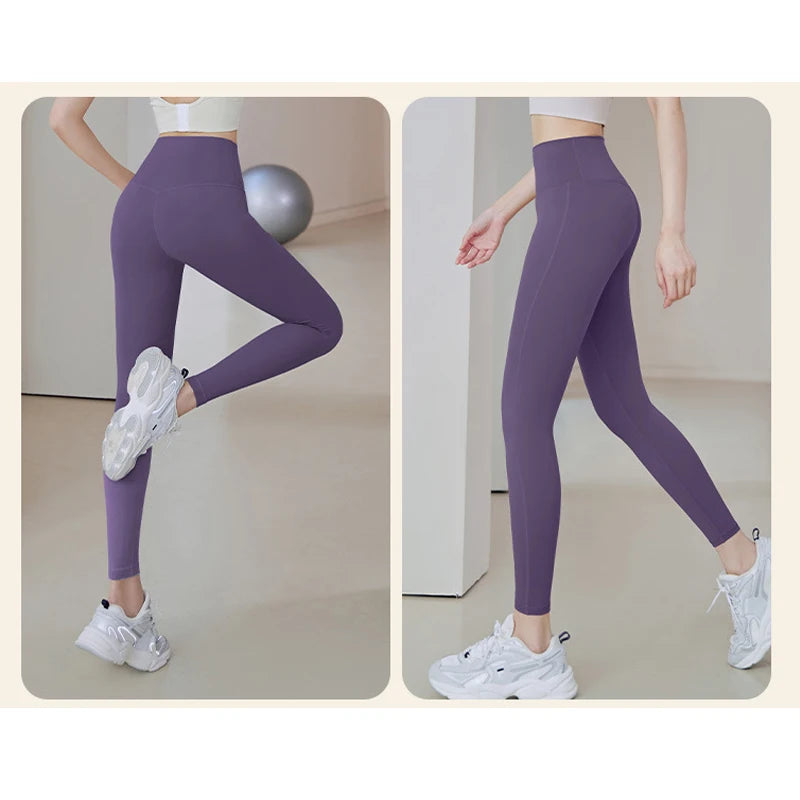 UPF50+ Ribbed High-Waist Seamless Leggings